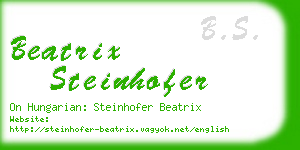 beatrix steinhofer business card